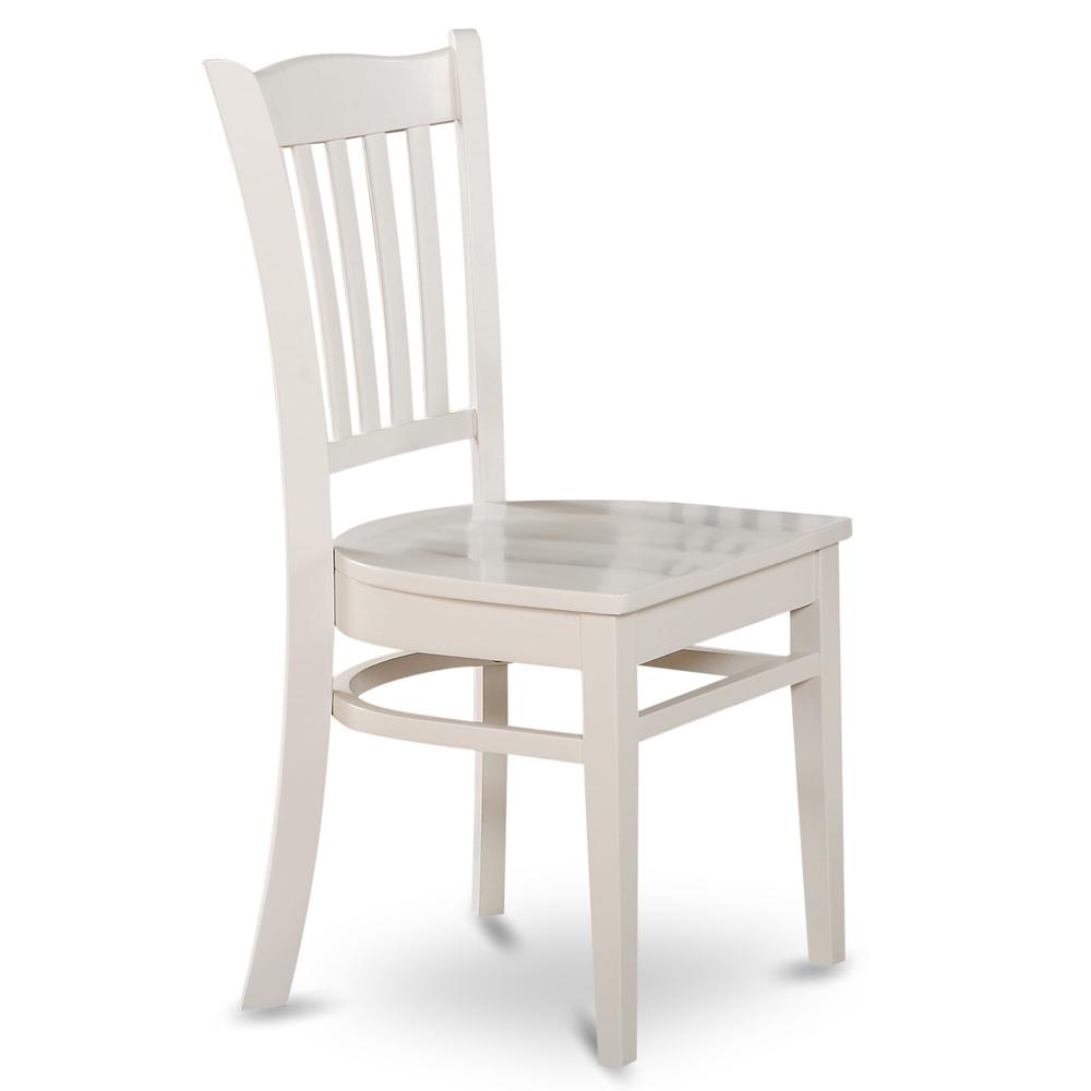 Groton  Dining  Chair  With  Wood  Seat  In  Linen  White  Finish,  Set  of  2. The main picture.