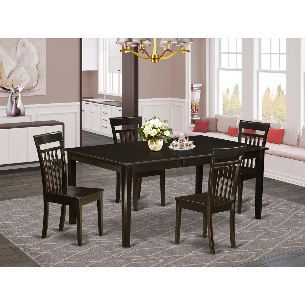 5  Pc  Dining  room  set  for  4-Table  with  Leaf  along  with  4  Dining  Chairs.. Picture 1