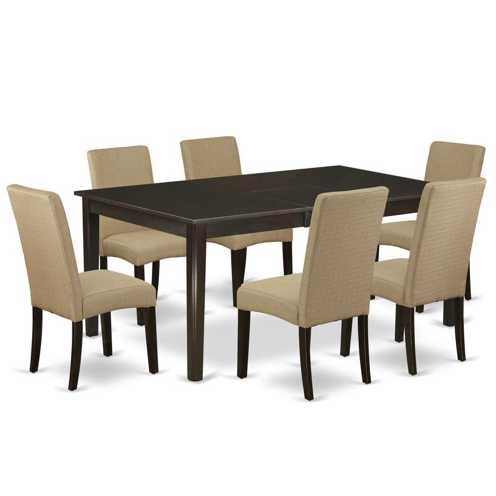 Dining Room Set Cappuccino, HEDR7-CAP-03. Picture 1