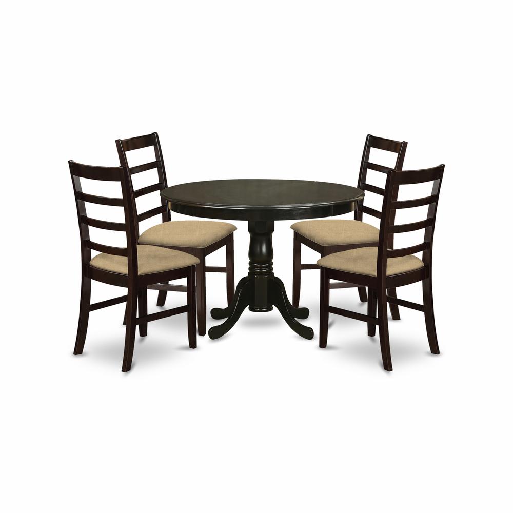 HLAN5-CAP-C 5 Pc Kitchen Table set-Dining Table and 4 Dinette Chairs.. Picture 1
