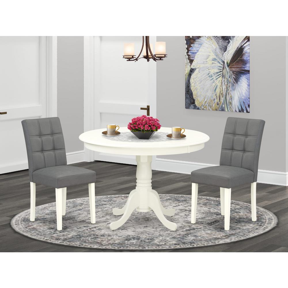3 Piece Dinner Table Set consists A Modern Table. Picture 1