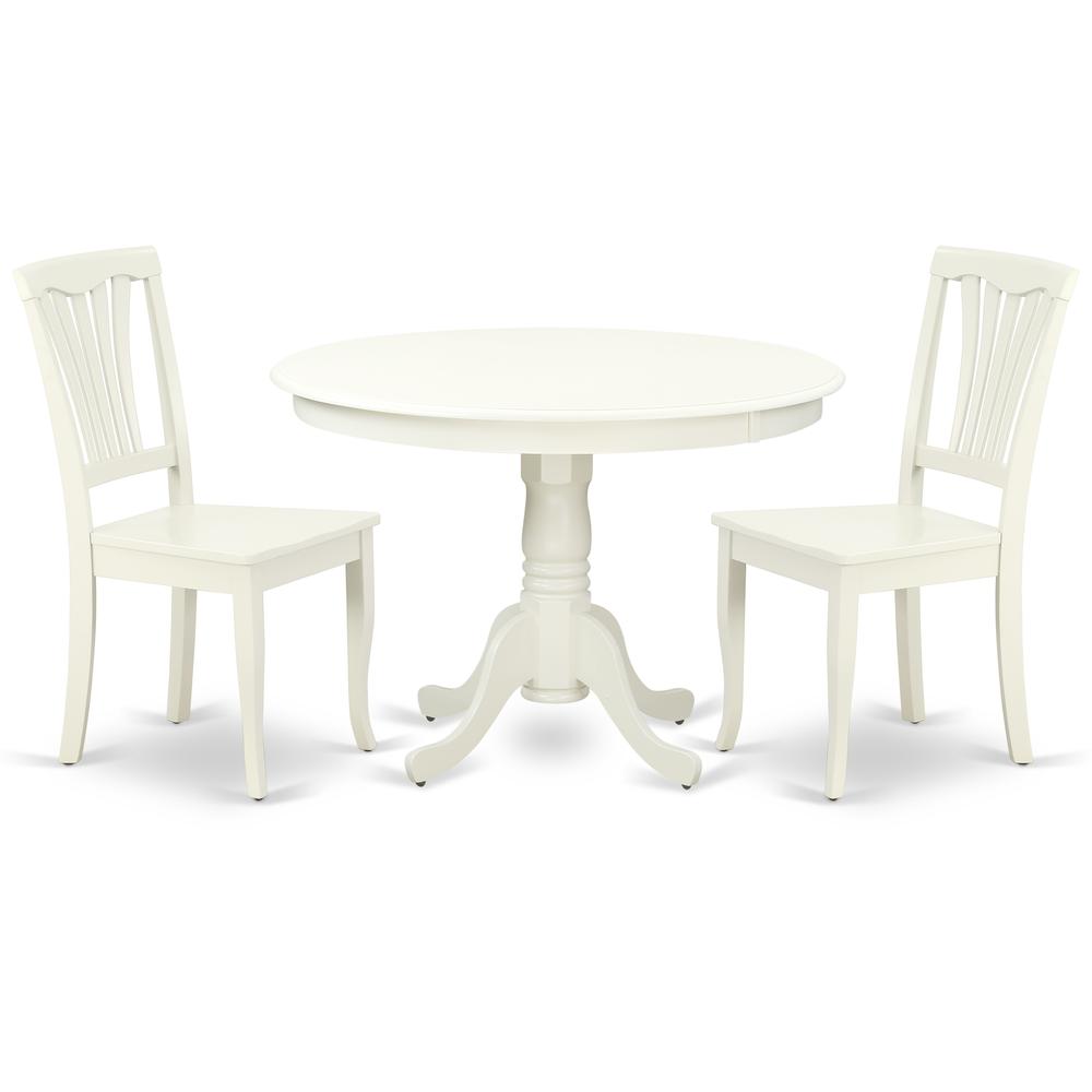 Dining Room Set Linen White, HLAV3-LWH-W. Picture 1