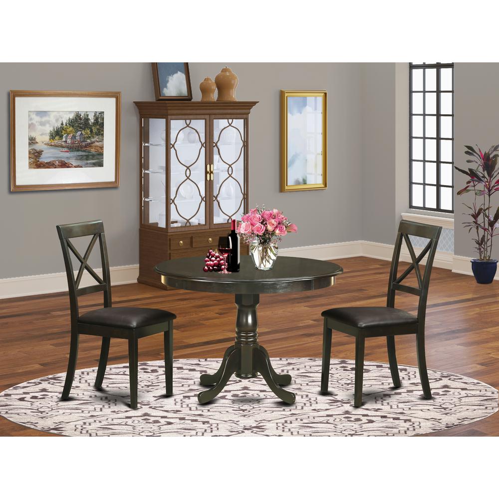 3  PC  Kitchen  nook  Dining  set-Dining  Table  and  2  Dining  Chairs. Picture 1