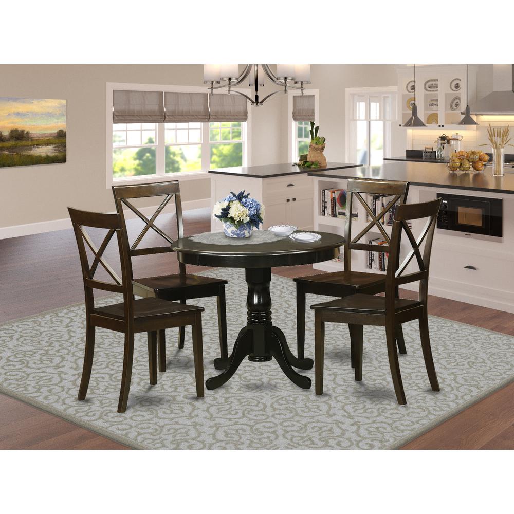 5  PC  Kitchen  nook  Dining  set-Kitchen  Table  and  4  Chairs. Picture 1
