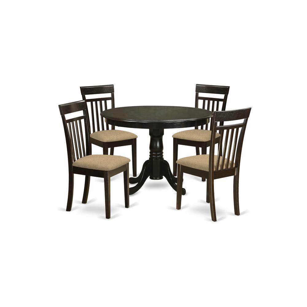 HLCA5-CAP-C 5 Pc Kitchen nook Dining set-Kitchen Dining nook-and 4 Kitchen Chairs. Picture 1