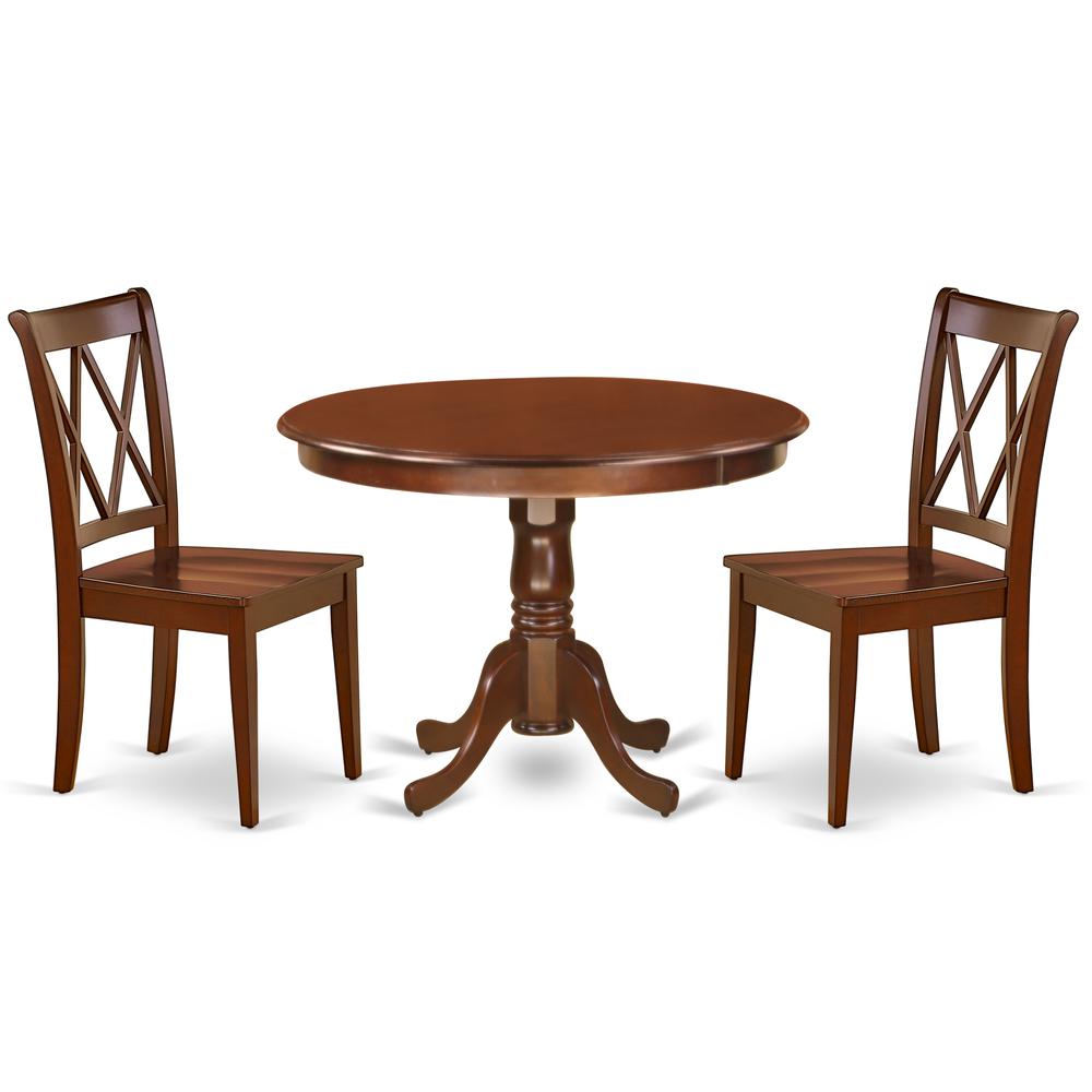 Dining Room Set Mahogany, HLCL3-MAH-W. Picture 1