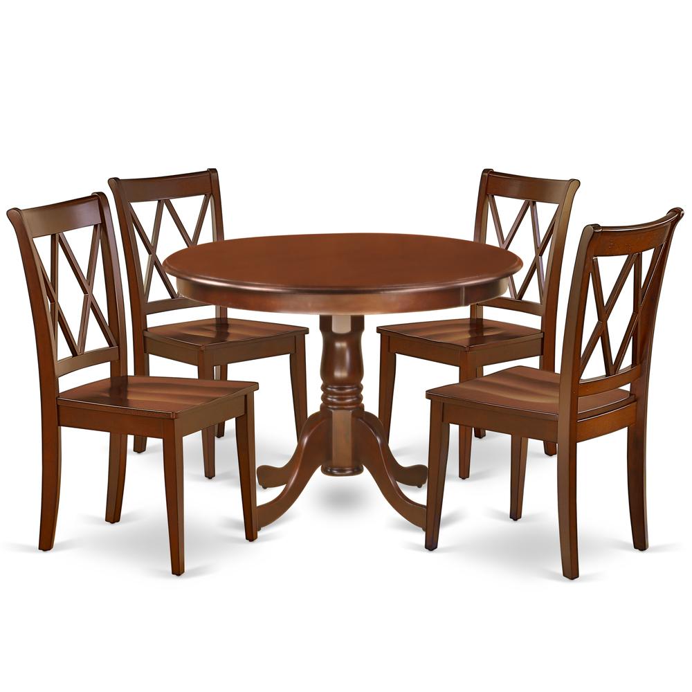 Dining Room Set Mahogany, HLCL5-MAH-W. Picture 1