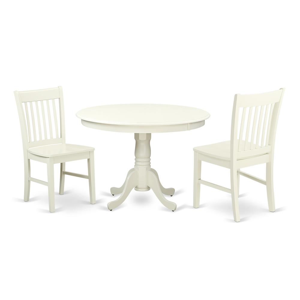 Dining Room Set Linen White, HLNO3-LWH-W. Picture 1