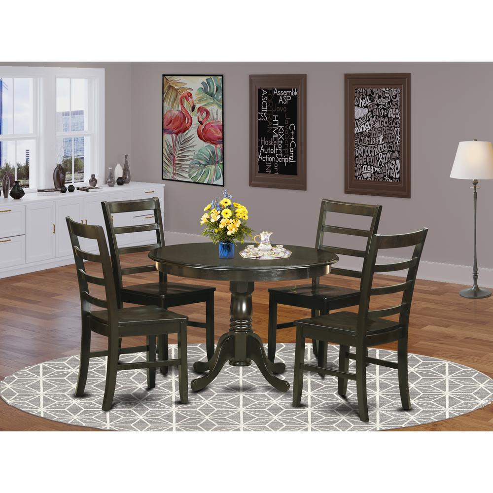 5  PC  small  Kitchen  Table  set-Kitchen  Table  and  4  Dinette  Chairs.. Picture 1