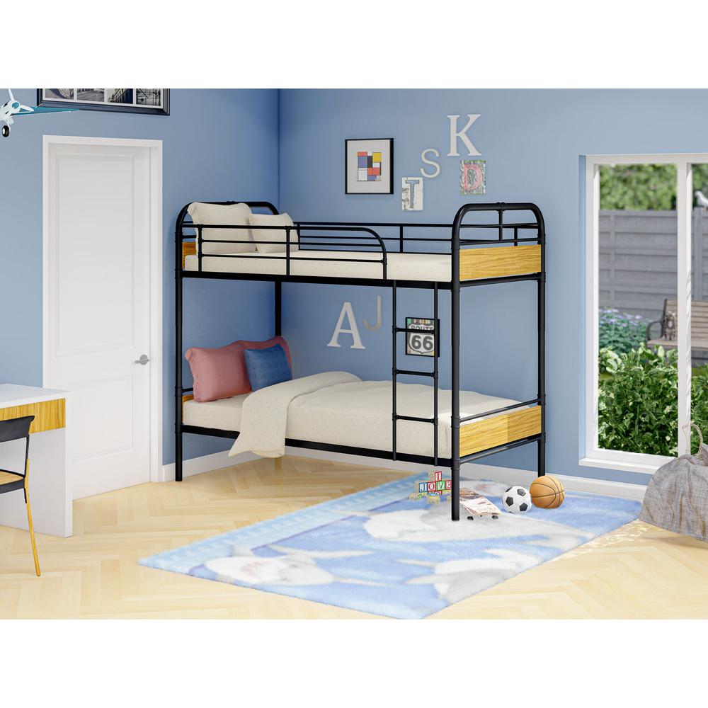 Hedley Bunk Bed Frame with 4 Metal Legs. Picture 7