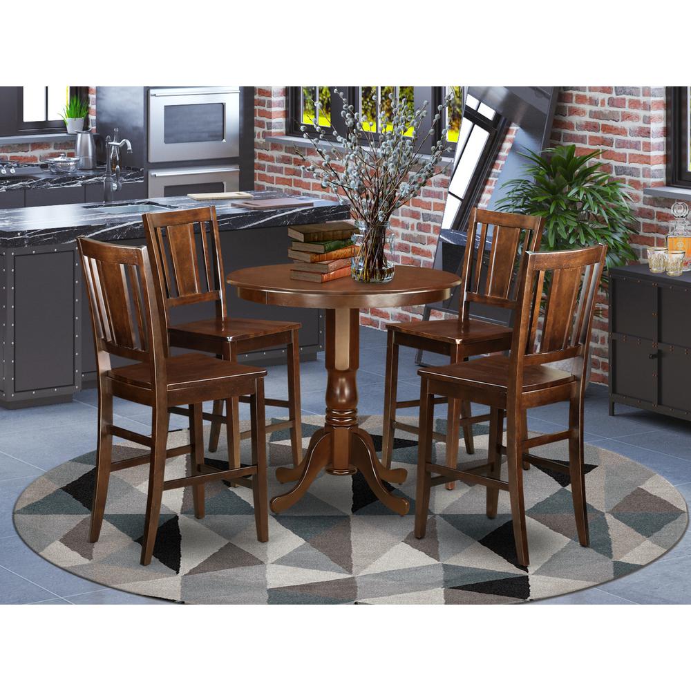 5  Pc  counter  height  pub  set  -  high  Table  and  4  dinette  Chairs.. Picture 1