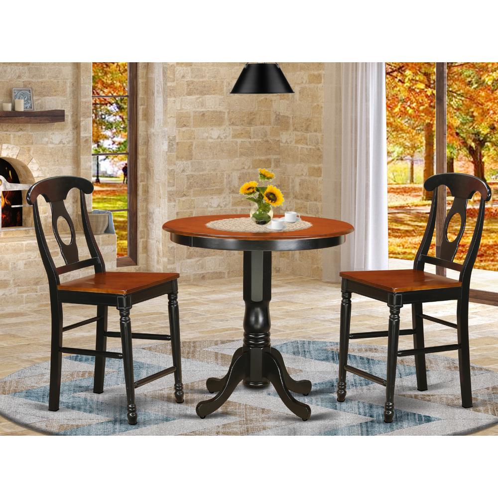 3  Pc  Dining  counter  height  set  -  Dinette  Table  and  2  counter  height  stool.. Picture 1