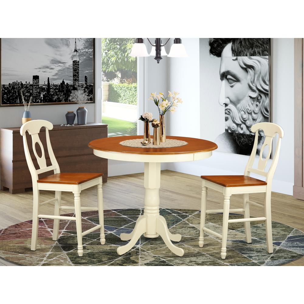 3  Pc  counter  height  Dining  room  set  -  high  top  Table  and  2  counter  height  Chairs.. Picture 1