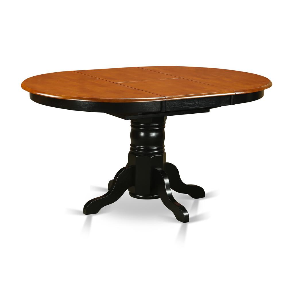 Kenley  Oval  Single  Pedestal  Oval  Dining  Table  42"x60"  with  18"  Butterfly  Leaf. Picture 1