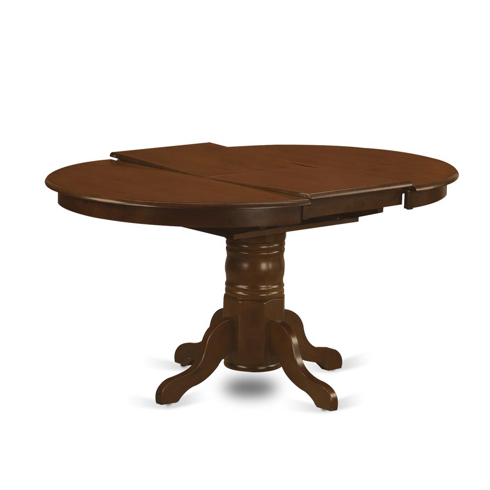 KEVA5-ESP-C 5 Pc set Kenley Kitchen Table with a Leaf and 4 Fabric Seat Chairs. Picture 4