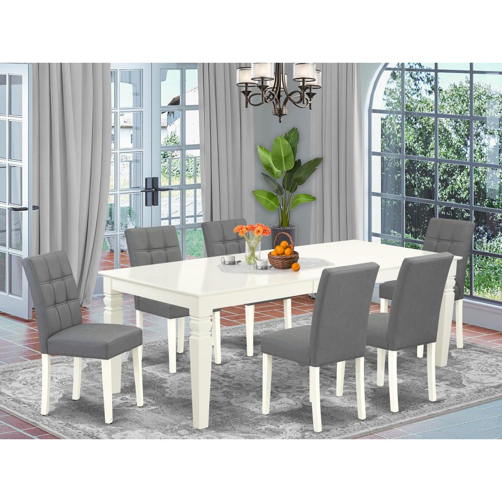 7 Piece Kitchen Table Set contain A Modern Table. Picture 1