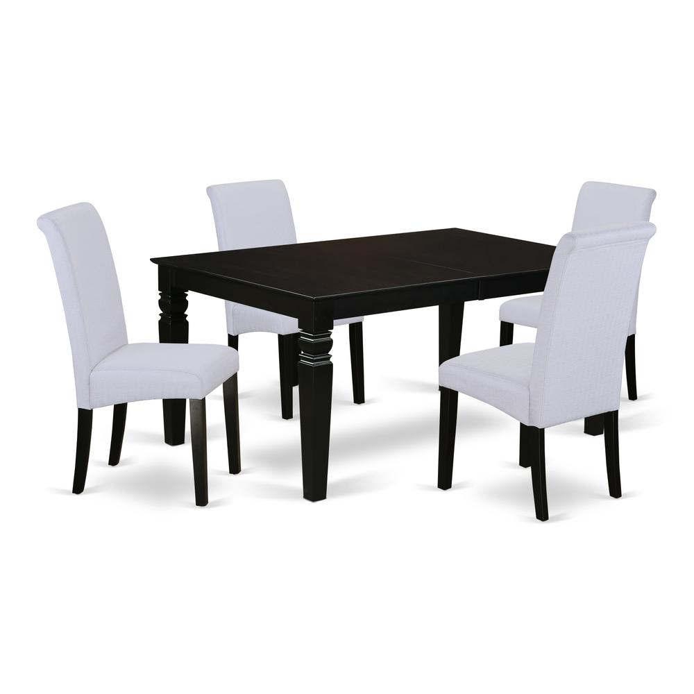 Dining Room Set Black, LGBA5-BLK-05. Picture 1
