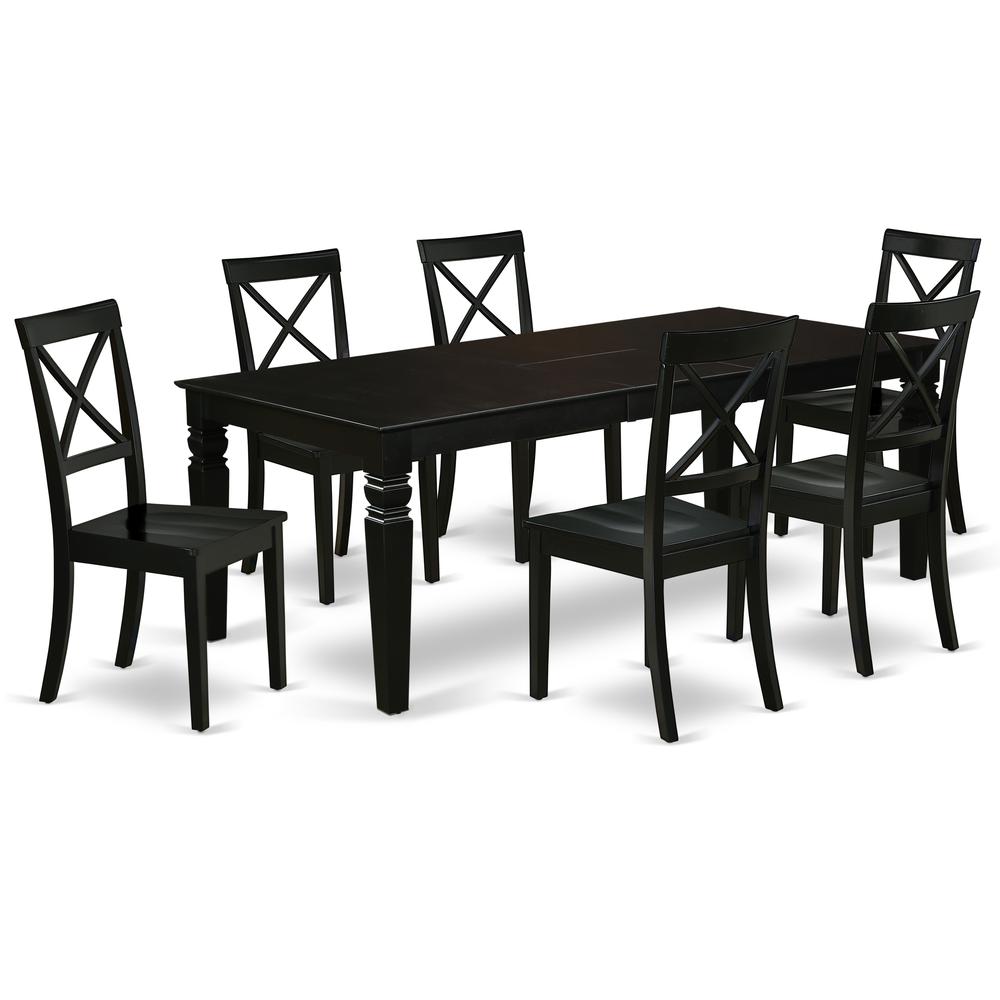 Dining Room Set Black, LGBO7-BLK-W. Picture 1