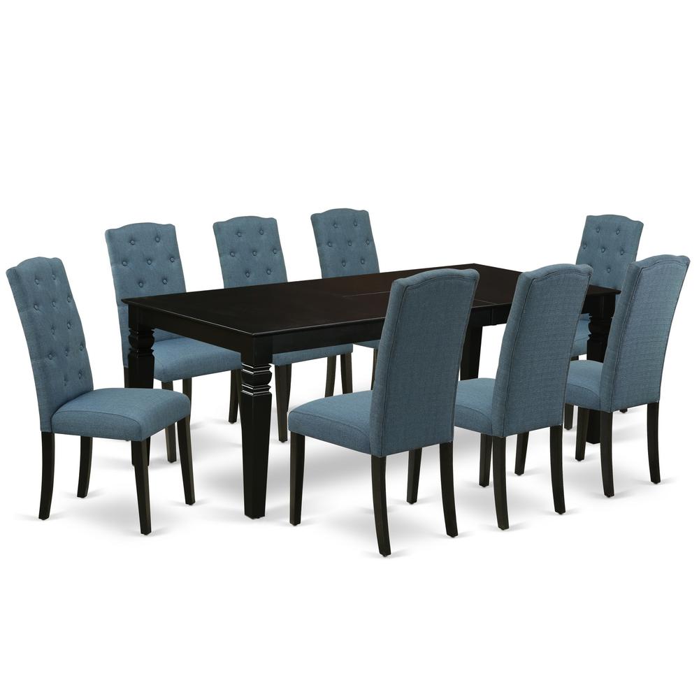 Dining Room Set Black, LGCE9-BLK-21. Picture 1