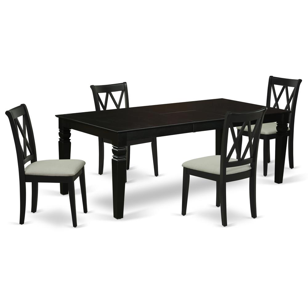 Dining Room Set Black, LGCL5-BLK-C. Picture 1