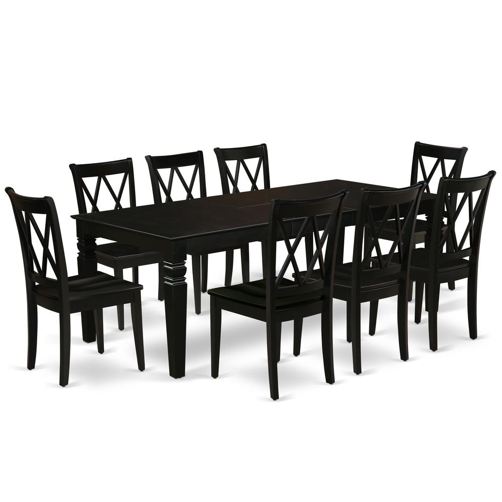 Dining Room Set Black, LGCL9-BLK-W. Picture 1