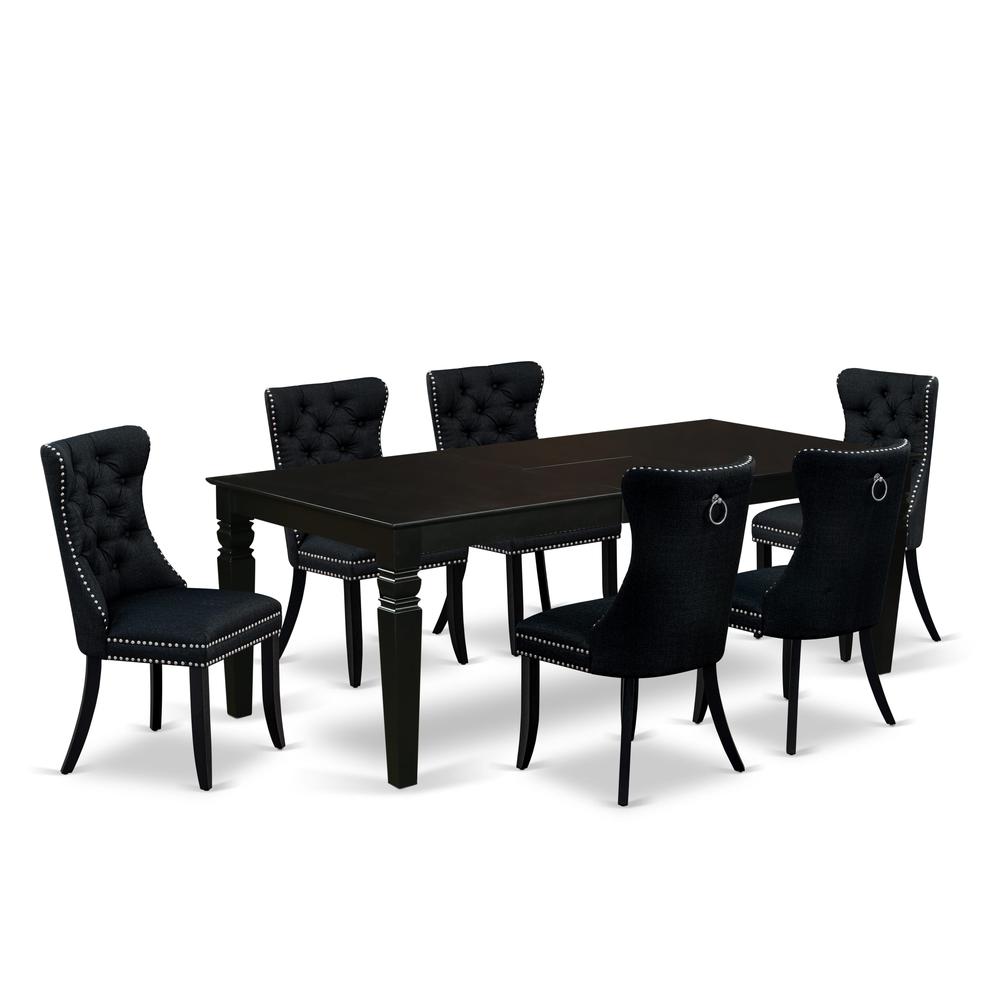 7 Piece Dining Table Set Consists of a Rectangle Kitchen Table. Picture 6