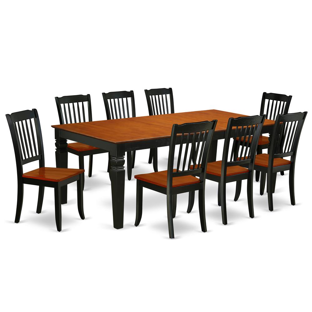 Dining Room Set Black & Cherry, LGDA9-BCH-W. Picture 1