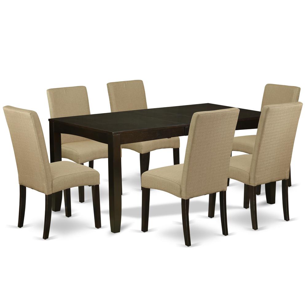 Dining Room Set Cappuccino, LYDR7-CAP-03. Picture 1