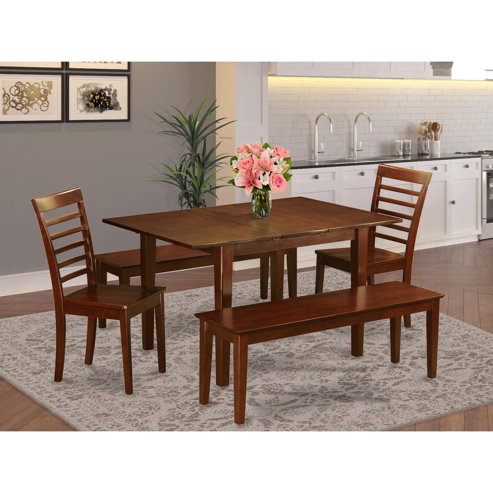 5  Pc  small  Kitchen  Table  set-small  Tables  and  2  Kitchen  Chairs  and  2  Benches. Picture 1