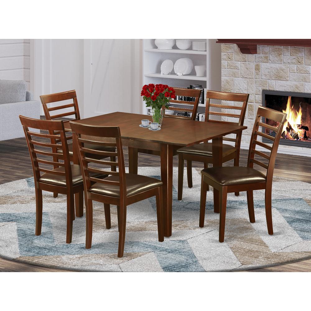 7  Pc  small  Kitchen  Table  set-small  Kitchen  Table  and  6  Dining  Chairs. Picture 1