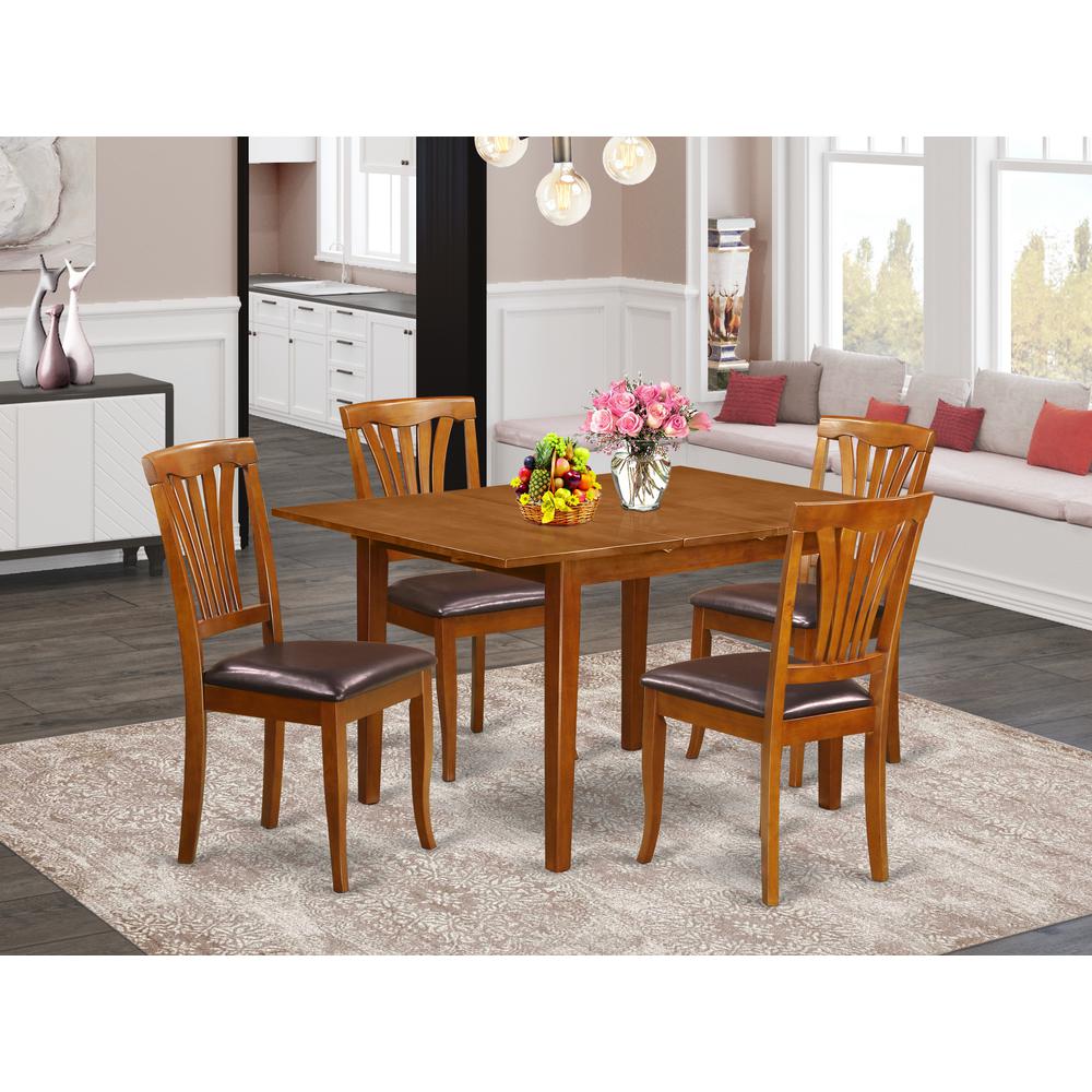 5  Pc  dinette  set-  Tables  for  small  spaces  and  4  Kitchen  Chairs. Picture 1