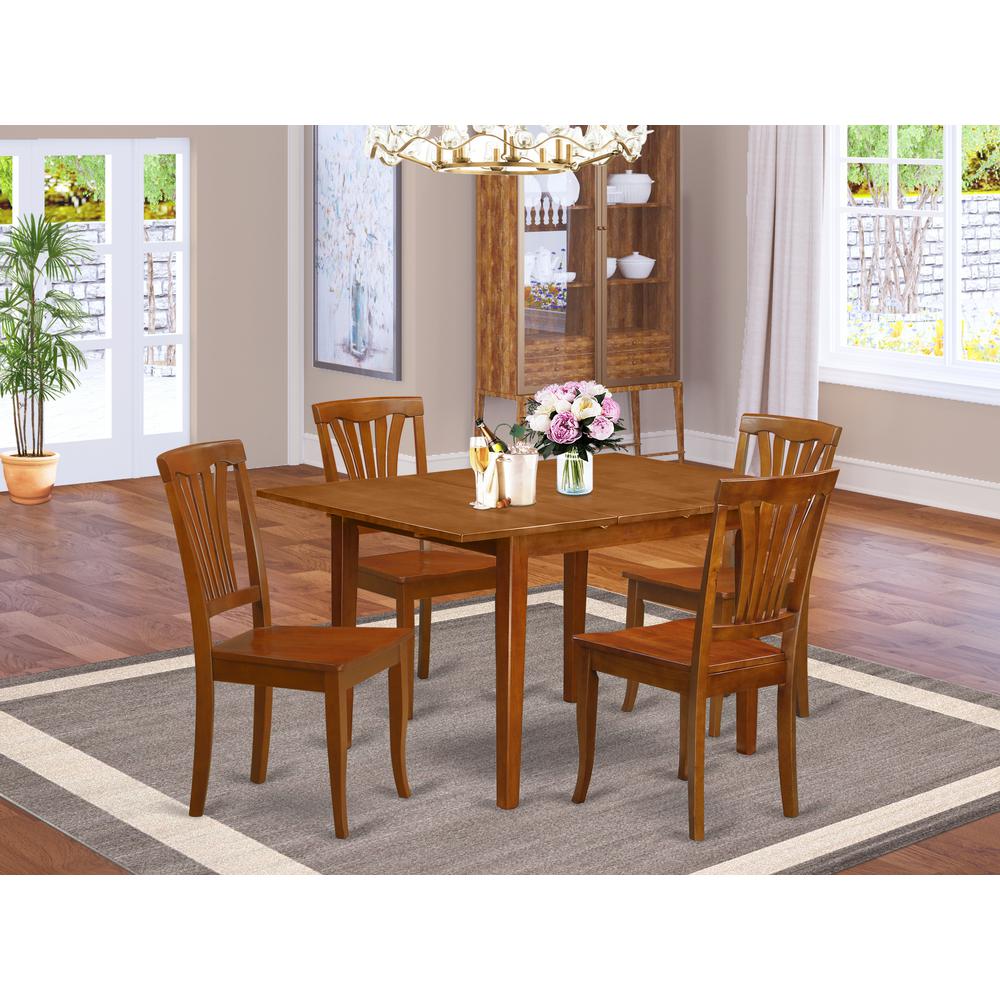 5  Pc  small  Kitchen  Table  set-small  Kitchen  Table  and  4  Kitchen  Chairs. Picture 1