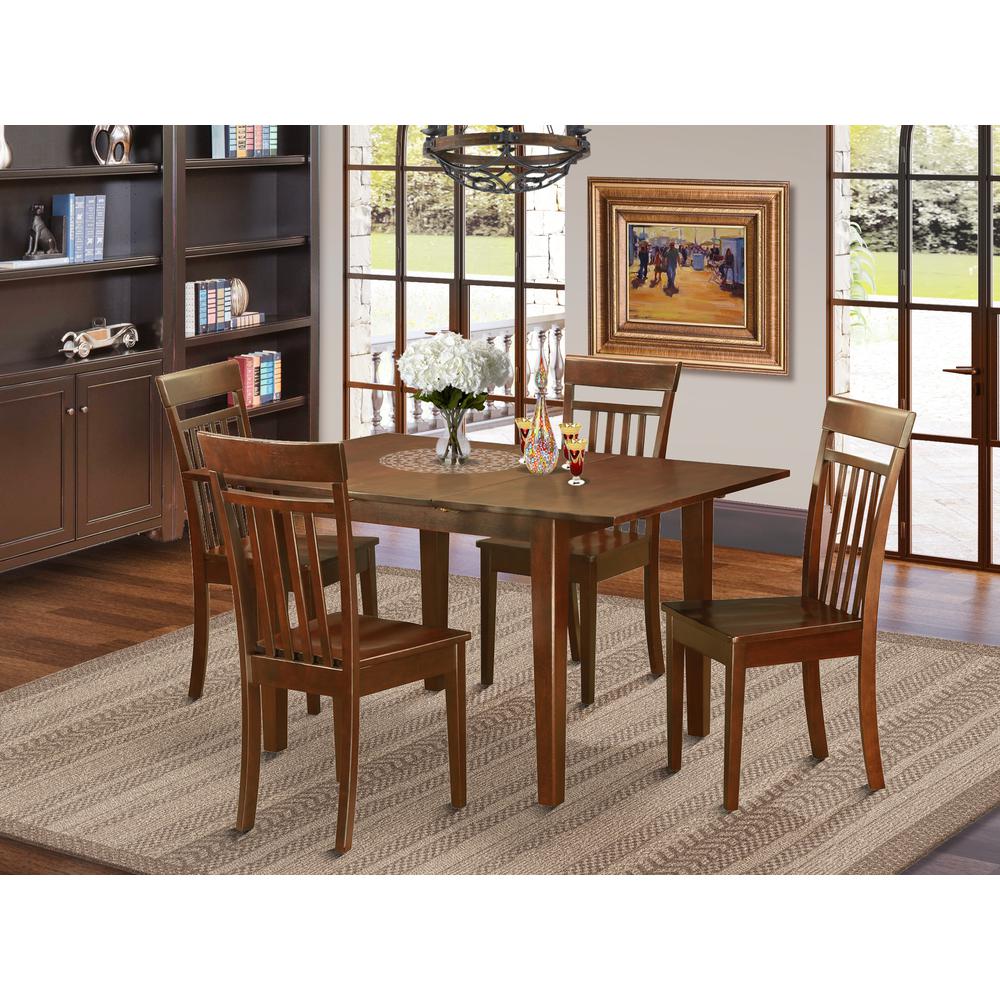 5  Pc  Kitchen  dinette  set-breakfast  nook  and  4  Chairs  for  Dining  room. Picture 1