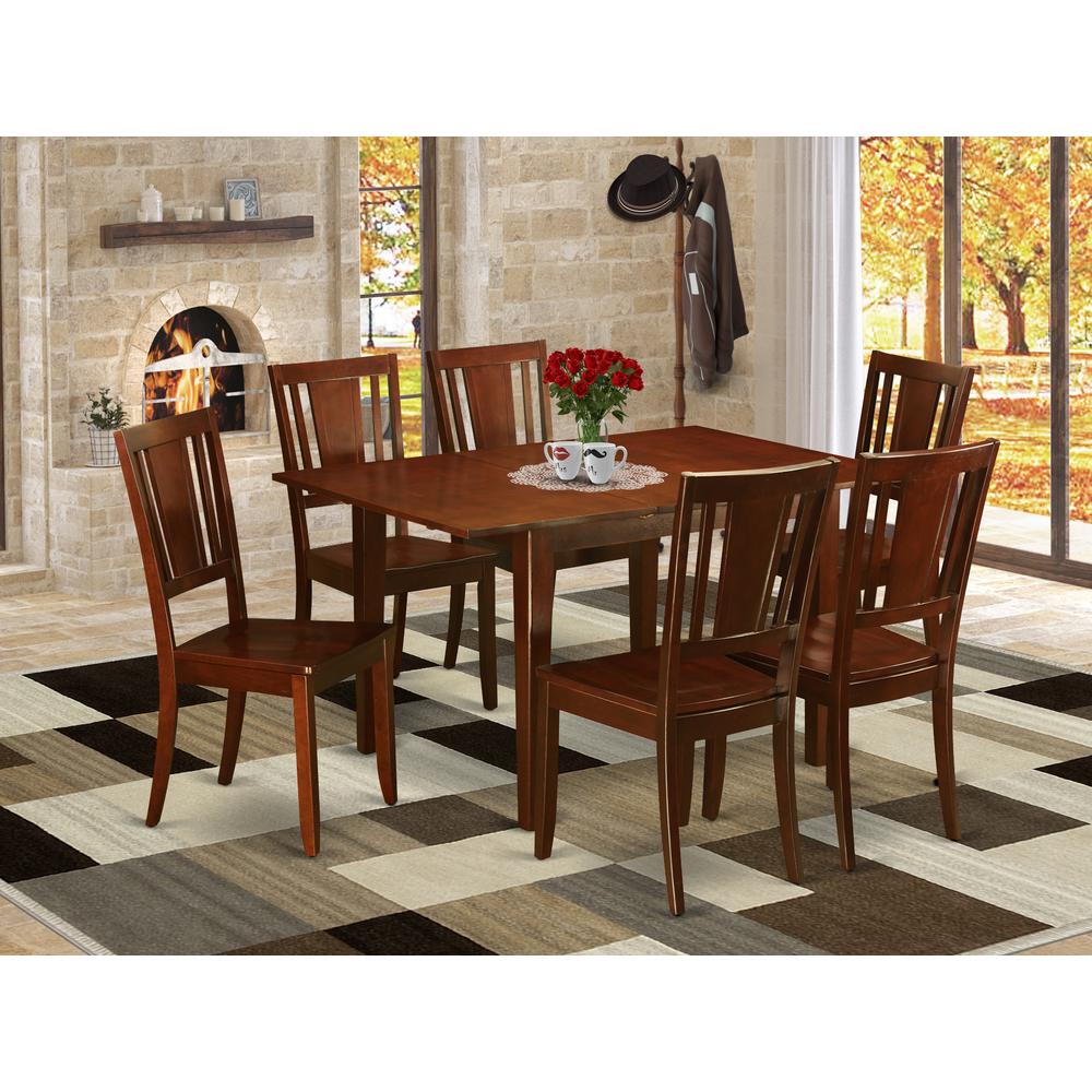 7  Pc  Kitchen  nook  Dining  set-breakfast  nook  and  6  Kitchen  Dining  Chairs. Picture 1