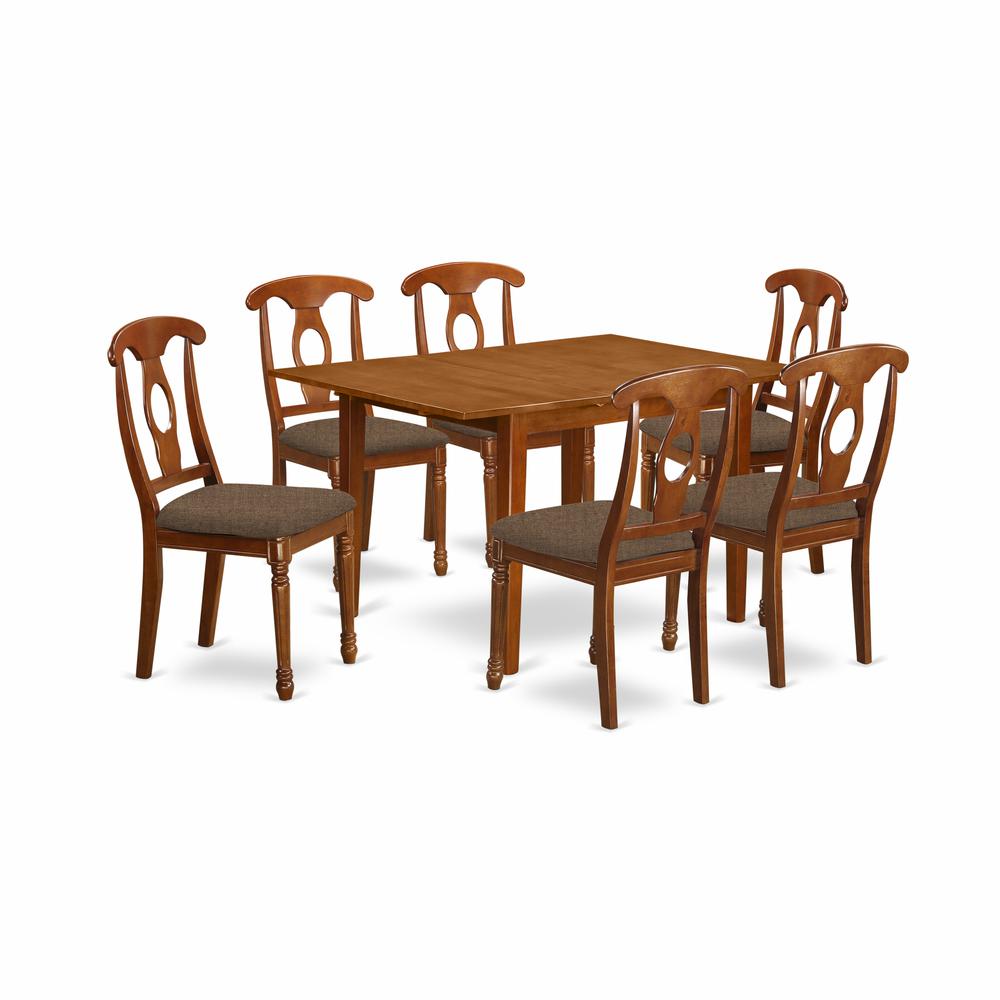7  Pc  dinette  set  for  small  spaces-  Tables  and  6  Kitchen  Dining  Chairs. Picture 1