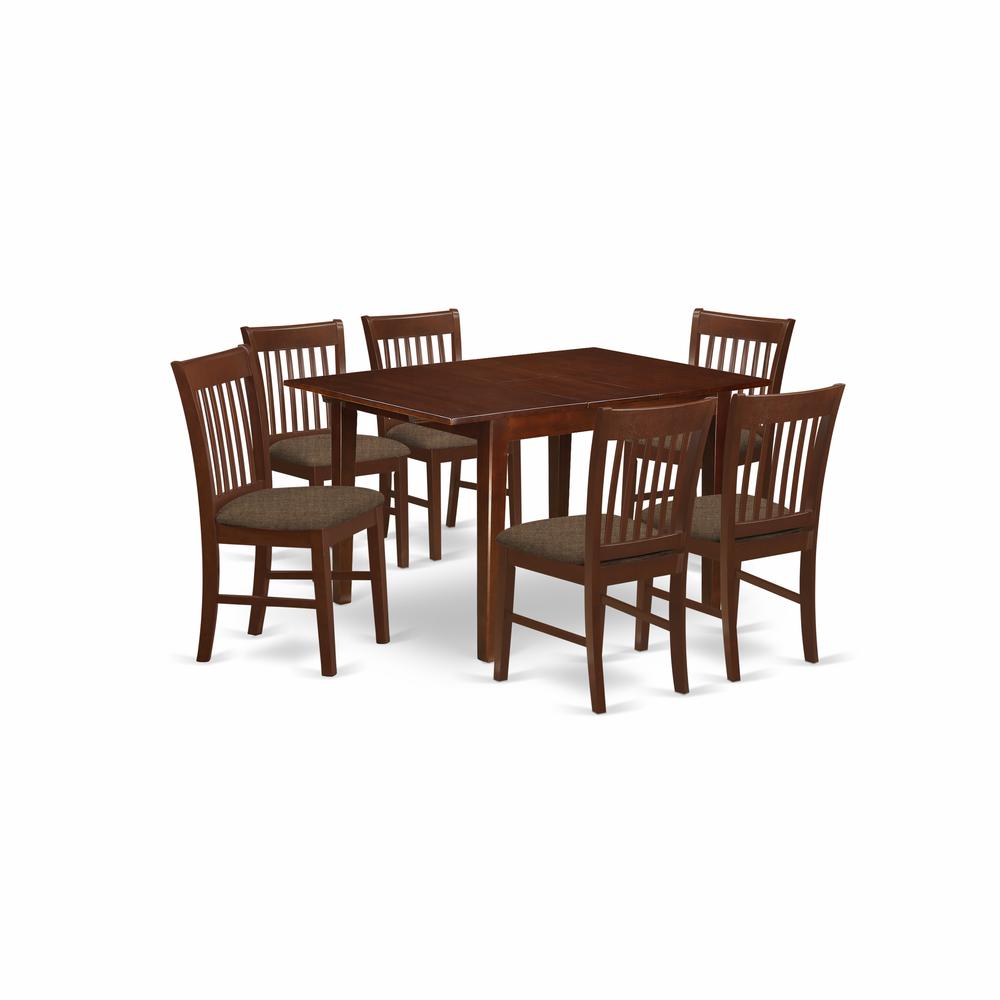 7  Pc  small  Kitchen  Table  set-small  Dining  Tables  and  6  Kitchen  Chairs. The main picture.