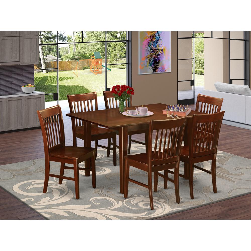 7  Pc  Kitchen  nook  Dining  set-Kitchen  Tables  and  6  Dining  Chairs. The main picture.