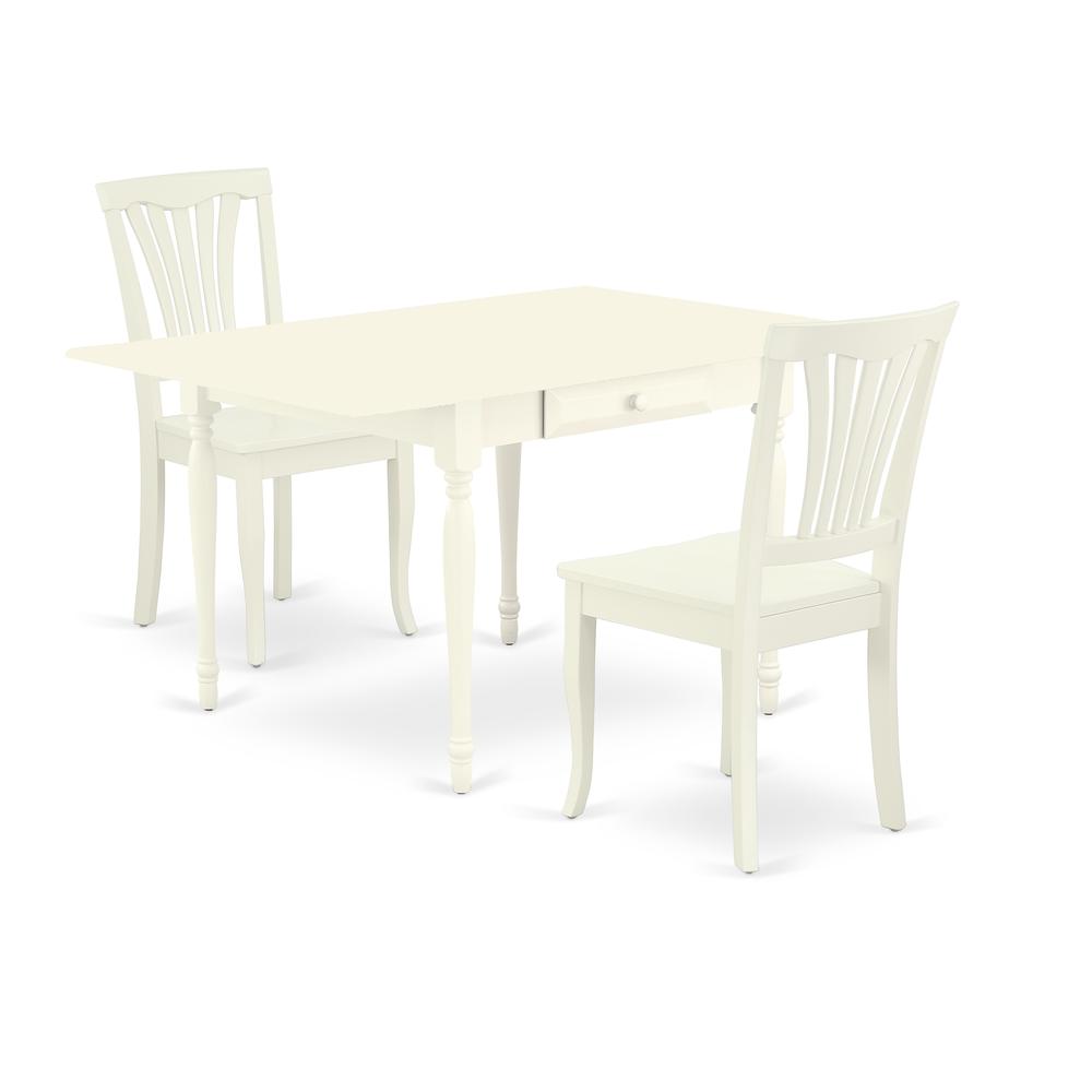 Dining Room Set Linen White, MZAV3-LWH-W. Picture 1