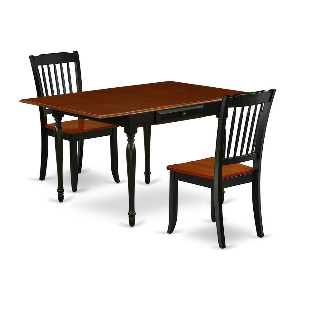 Dining Room Set Black & Cherry, MZDA3-BCH-W. Picture 1