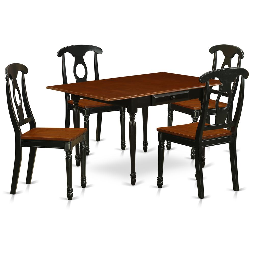 Dining Room Set Black & Cherry, MZKE5-BCH-W. Picture 1