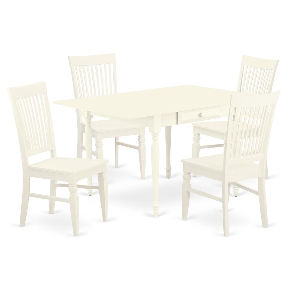 Dining Room Set Linen White, MZWE5-LWH-W. Picture 1