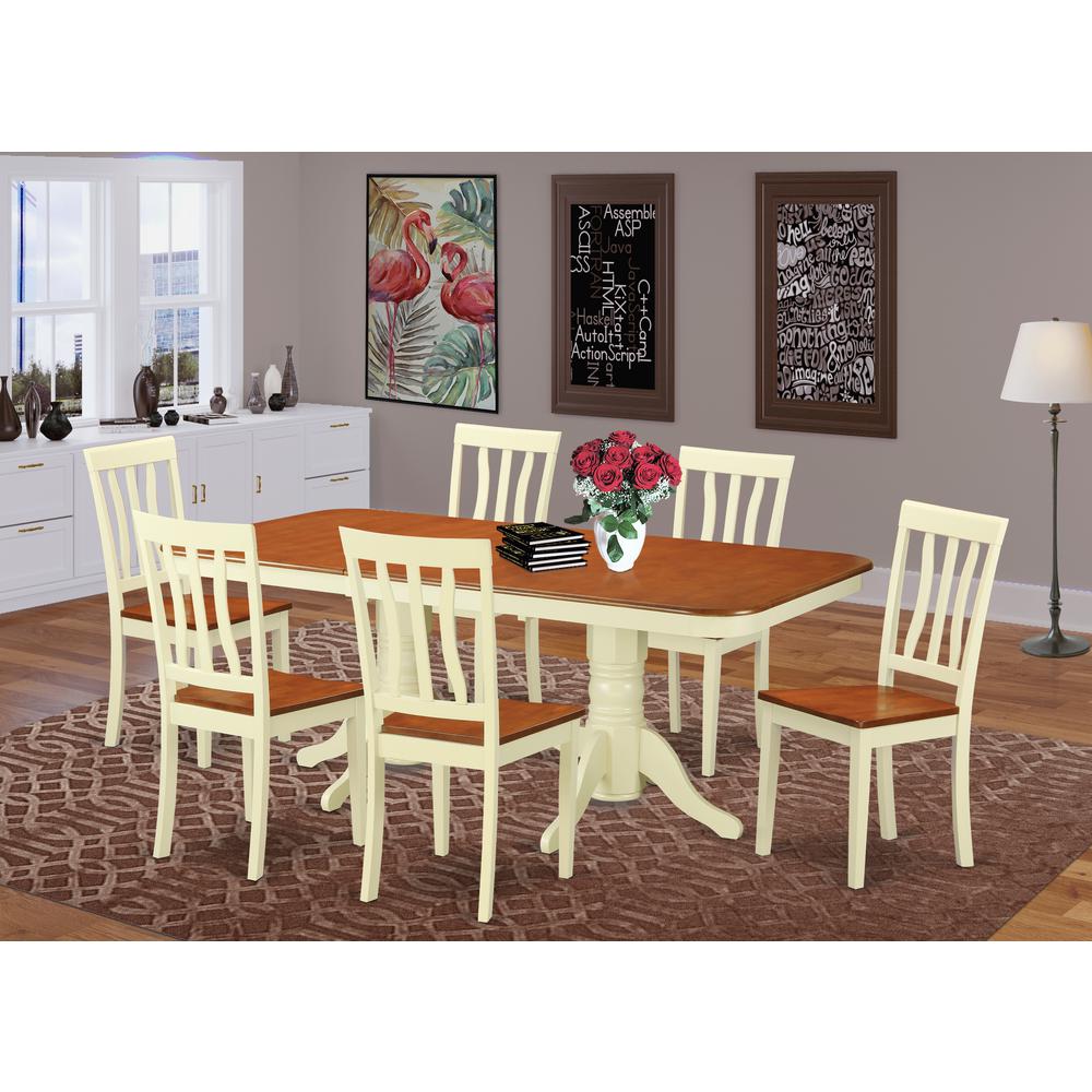 7  Pc  Dining  room  set  -Kitchen  dinette  Table  and  6  Dining  Chairs. Picture 1