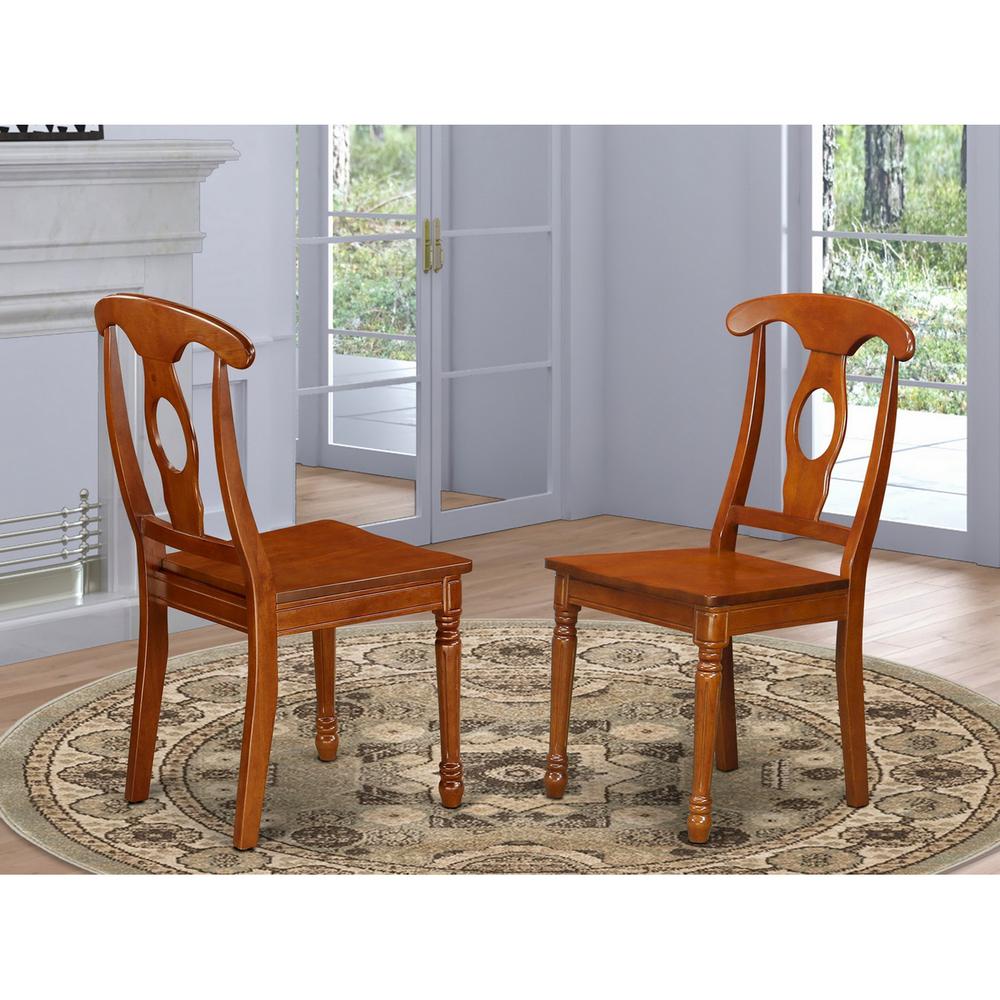 Napoleon  styled  chair  with  wood  seat,  Set  of  2. Picture 1
