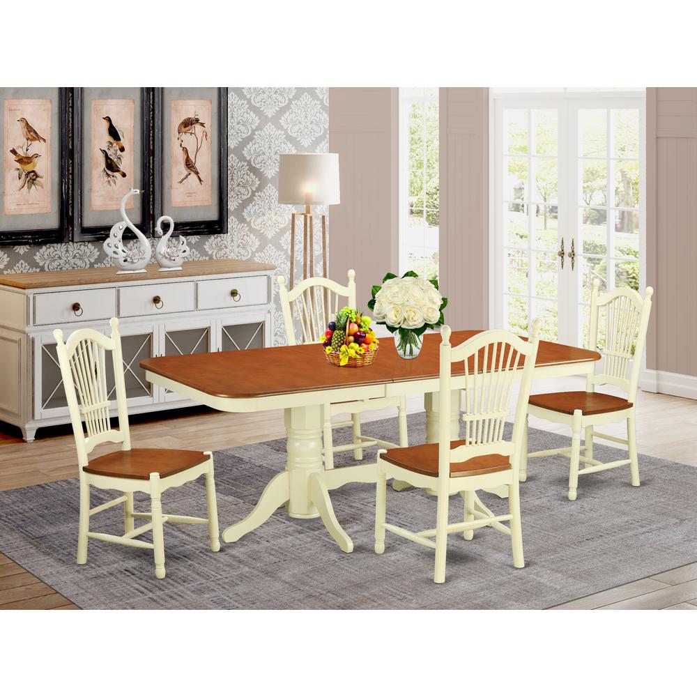 5  PC  Kitchen  nook  Dining  set  -  Table  and  4  Dining  Chairs. Picture 1