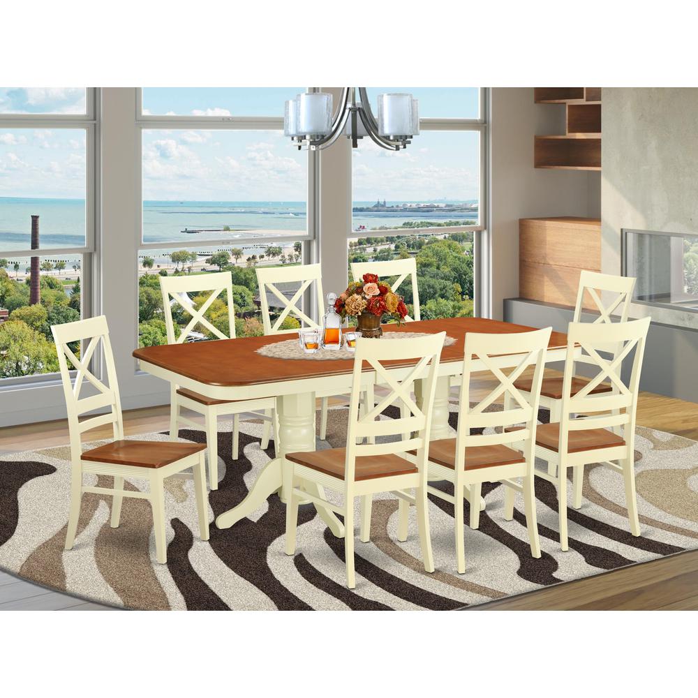 9  PC  Dining  room  set  for  8-  Dinette  Table  and  8  Dining  Chairs. Picture 1