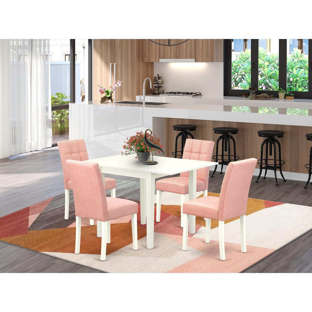 5 Piece Kitchen Table Set contain A Wood Table. Picture 1