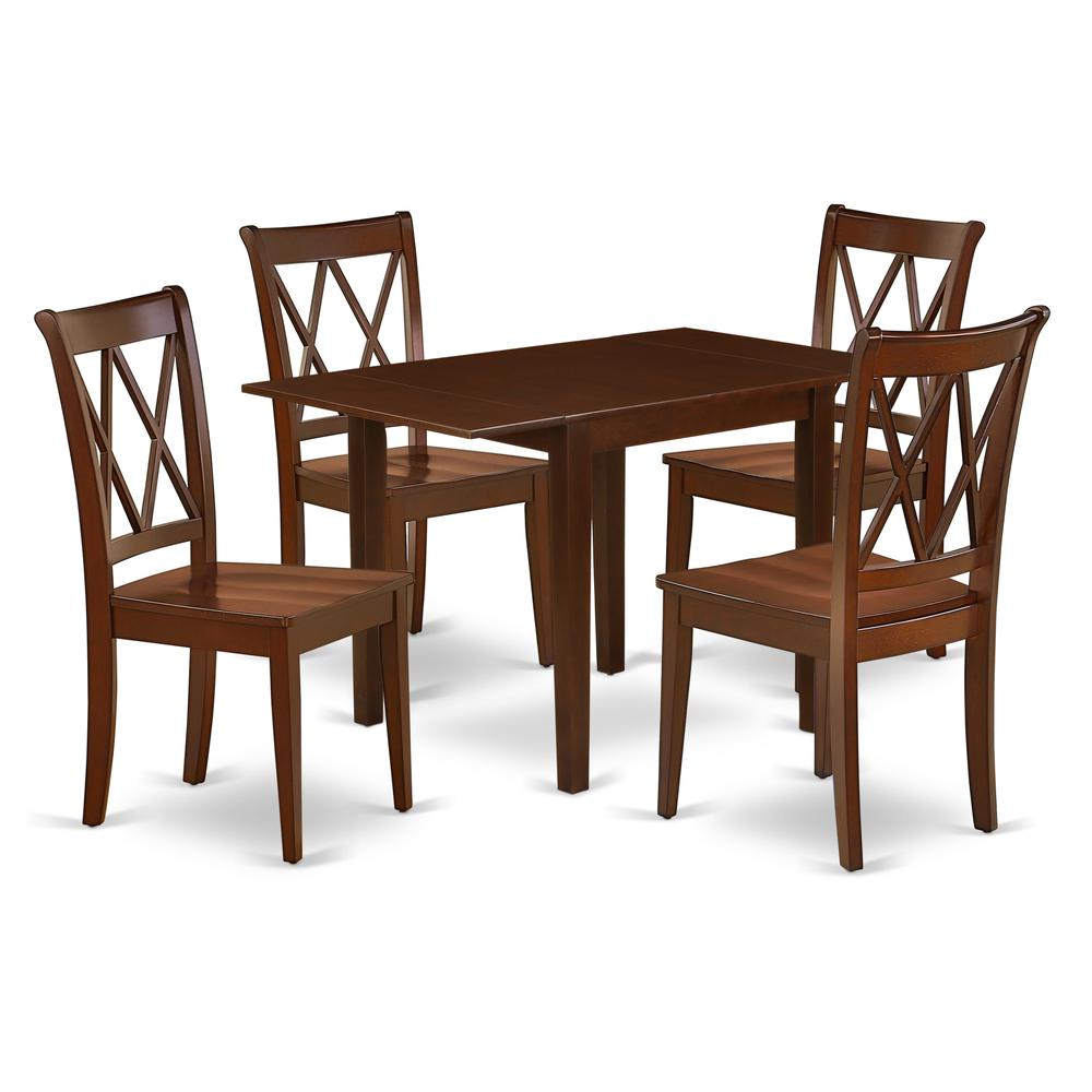 Dining Room Set Mahogany, NDCL5-MAH-W. Picture 1