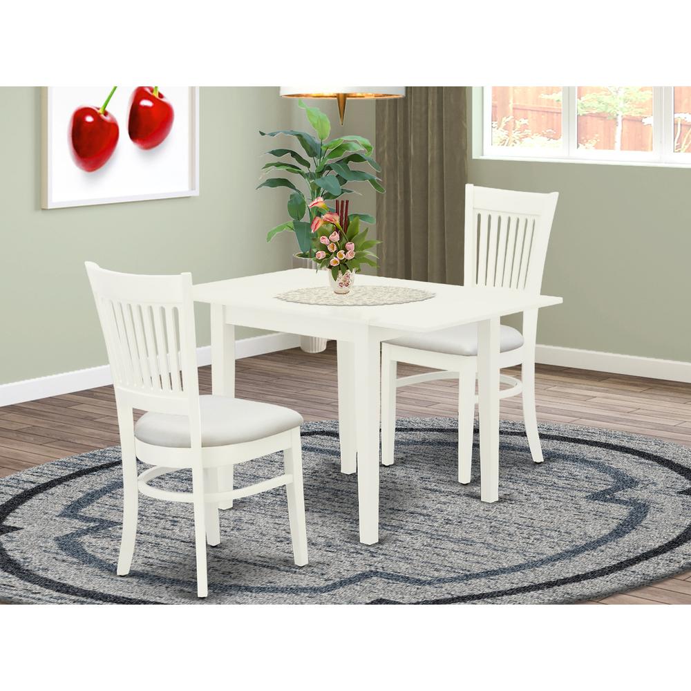 Dining Table- Dining Chairs, NDVA3-LWH-C. Picture 1
