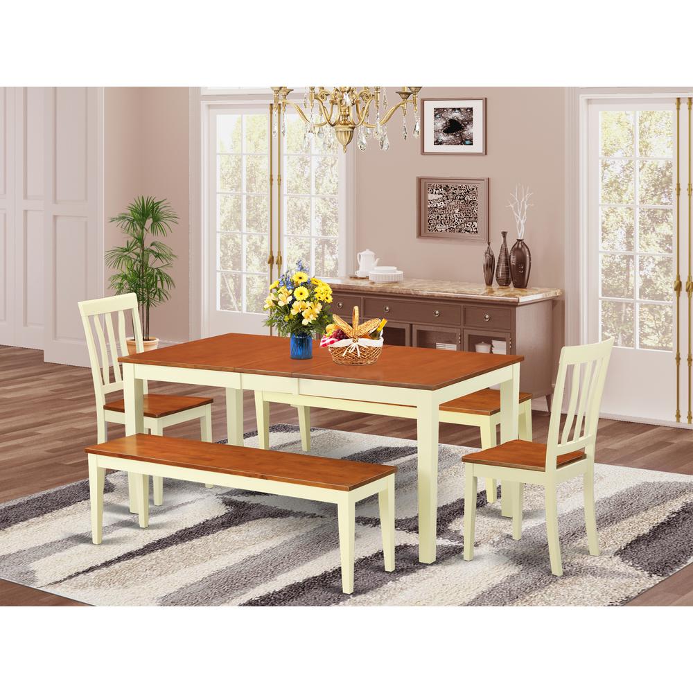 5  Pc  Dining  room  set  with  bench-Kitchen  Tables  and  2  Dining  Chairs  Plus  2  bench. Picture 1