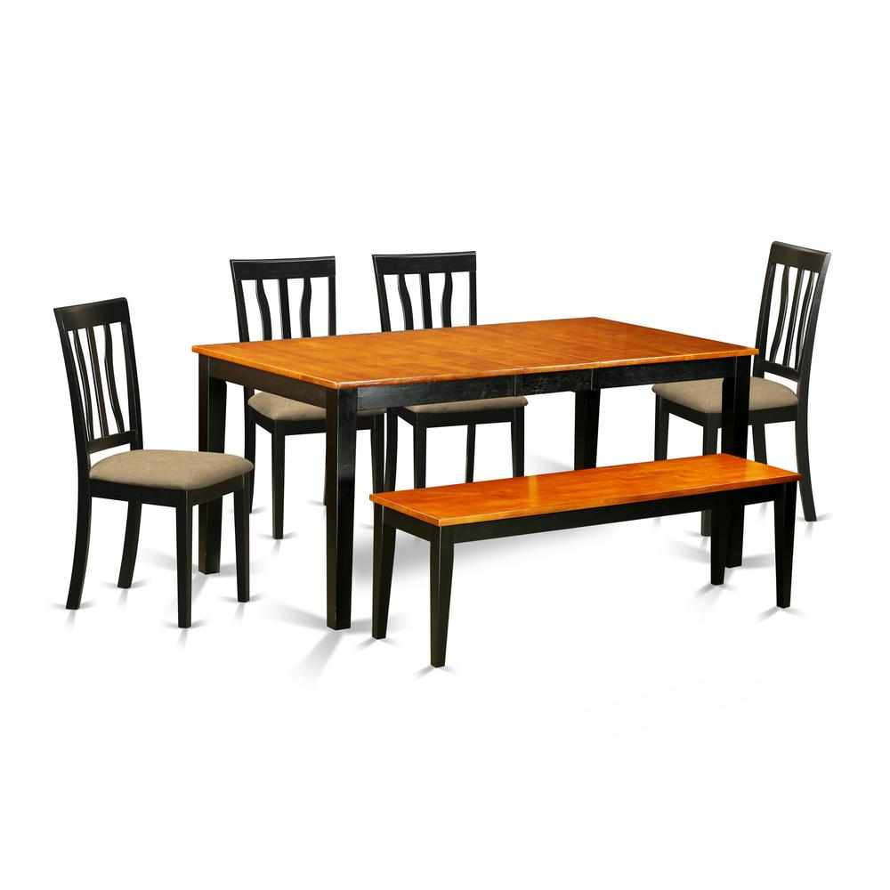 6  PC  Kitchen  Table  set-Dining  Table  and  4  Wood  Kitchen  Chairs  plus  a. Picture 1